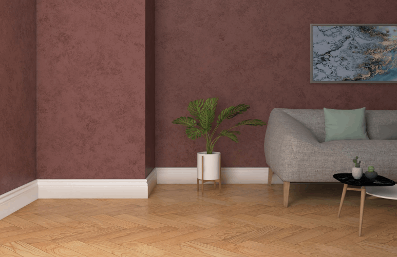 Kale Deluxe 10cm Süpürgelik Galata Beyaz