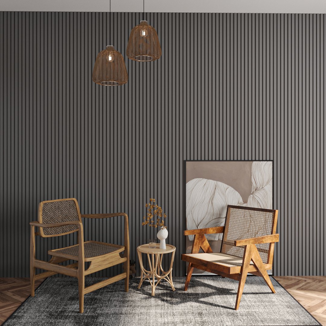 Decohan 18121 Duvar Profili Soft Touch Antrasit