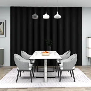 Decohan 18121 Duvar Profili Soft Touch Siyah