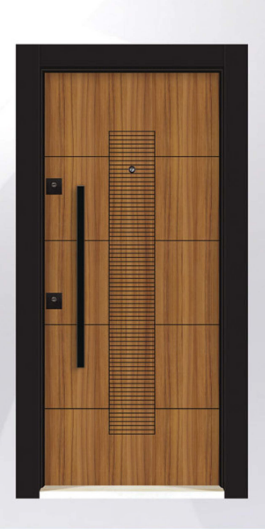 DecoDoor Rustik Seri 3004 Çelik Kapı Amerikan Ceviz