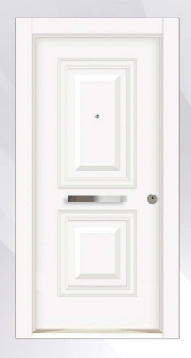 DecoDoor PVC Seri 4001 Çelik Kapı Beyaz