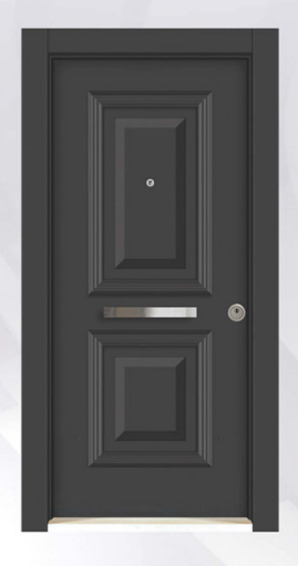 DecoDoor PVC Seri 4002 Çelik Kapı Antrasit