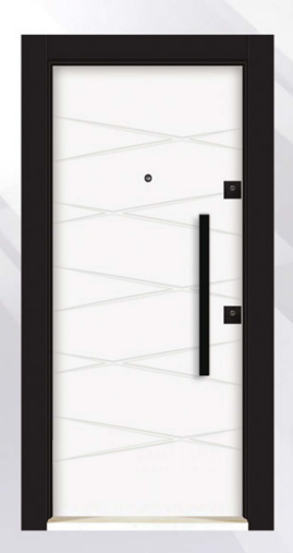 DecoDoor PVC Seri 4004 Çelik Kapı Beyaz