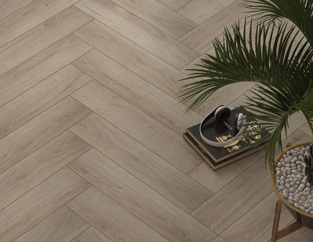 DesignFloor Derzli Laminant Parke 12mm Herringbone SU GEÇİRMEZ Jefferson 435 Alsafloor 