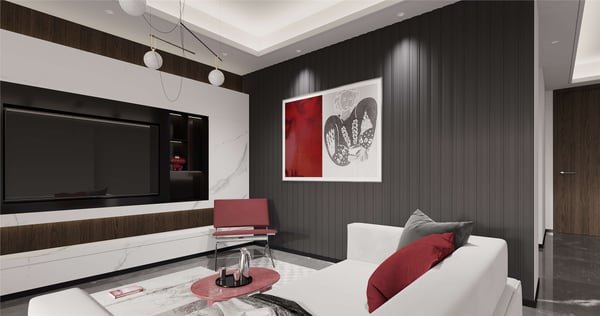 Aksüper Deluxe Duvar Profili LM1801 Soft Touch Antrasit