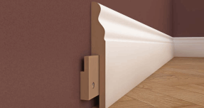 Kale Deluxe 10cm Süpürgelik Galata Beyaz