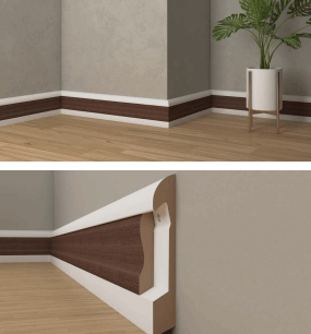 Kale Deluxe 10cm Süpürgelik Tak-Geç